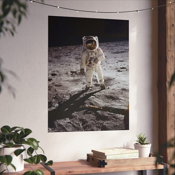 2413965633835816451_2048.jpeg Buzz Aldrin on the Moon - NASA Apollo 11 Mission Photograph (1969) - Space Age Poster Print