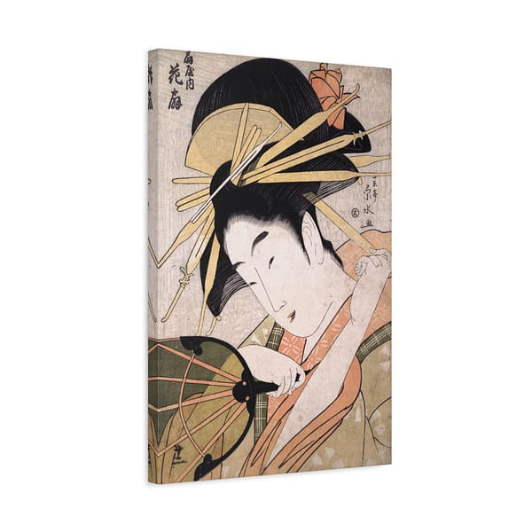 2468500961182921646_2048.jpeg The Courtesan Hanaogi of the Ogiya – Ichirakutei Eisui (c. 1798) – Japanese Woodblock Canvas Print