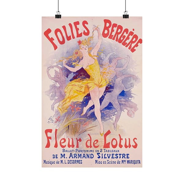 2541737862069438385_2048.jpeg Folies Bergère, Fleur de Lotus – Jules Chéret (1893) – Art Nouveau Poster Print