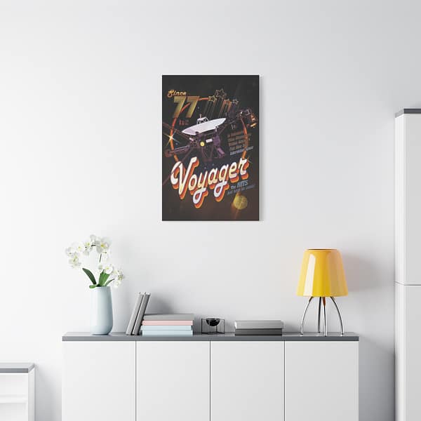 256586646941725874_2048.jpeg Voyager ‘77 – NASA Disco-themed Art – Space Age Canvas Print