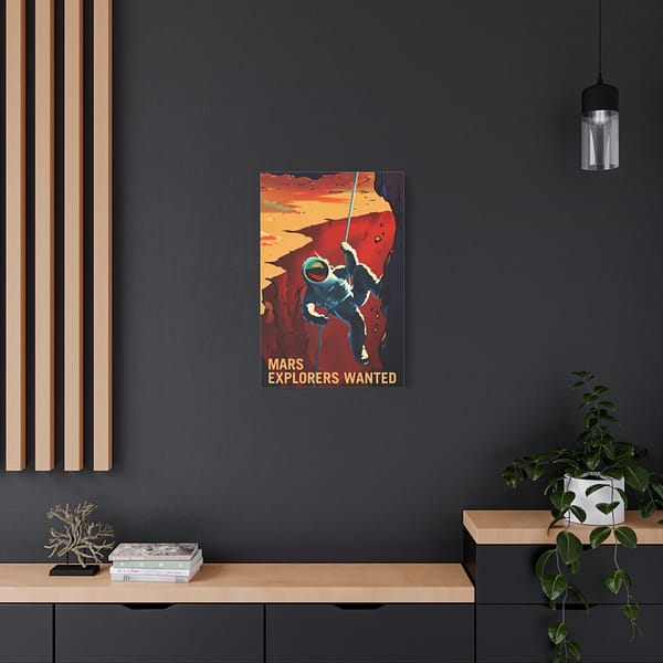 2652422508639341470_2048.jpeg Mars Explorers Wanted – NASA Recruitment Ad – Space Age Canvas Print