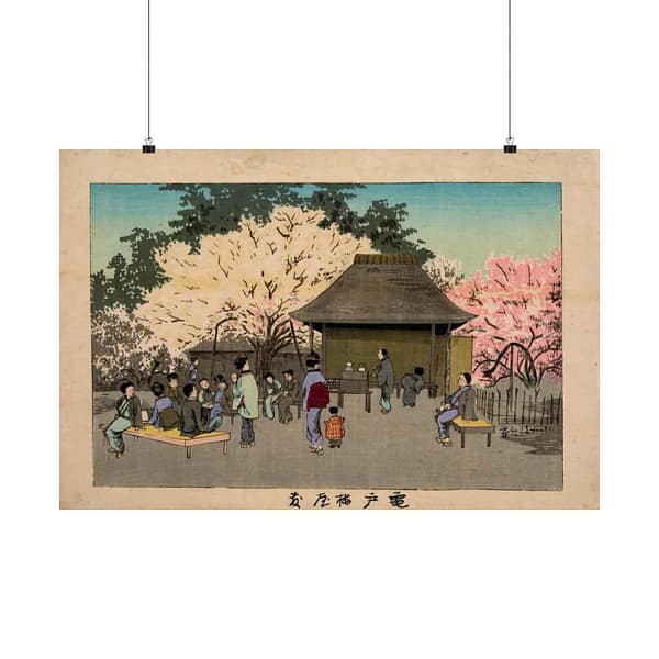265635850588765038_2048.jpeg Plum Garden at Kameido – Kobayashi Kiyochika (1879) – Japanese Woodblock Poster Print