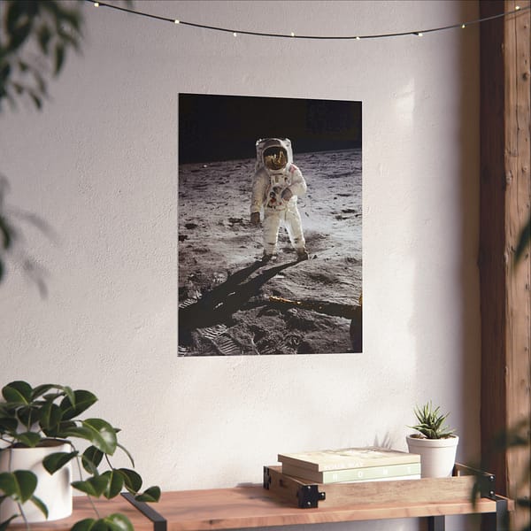 2663543868632427066_2048.jpeg Buzz Aldrin on the Moon - NASA Apollo 11 Mission Photograph (1969) - Space Age Poster Print