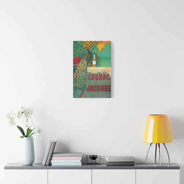 2667962869565120452_2048.jpeg Cognac Jacquet Peacock – Camille Bouchet – Art Nouveau Canvas Print
