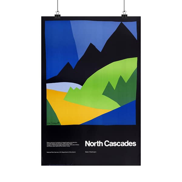 2697328754809529526_2048.jpeg North Cascades – National Park Service (1972) – Vintage Travel Poster Print