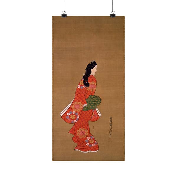 2699486670955882167_2048.jpeg Beauty Looking Back - Hishikawa Moronobu (c. 17th century) - Japanese Woodblock Poster Print