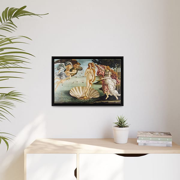2723823135657243242_2048.jpeg The Birth of Venus – Sandro Botticelli (c. 1485-1486) – Renaissance Framed Canvas Print