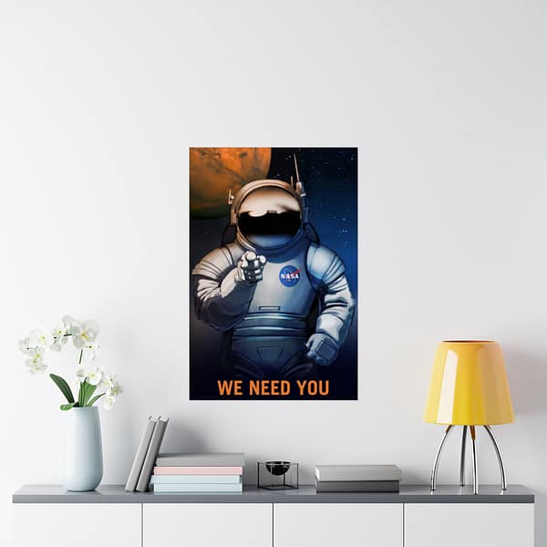 2732825790720792872_2048.jpeg We Need You – NASA Recruitment Ad – Space Age Poster Print