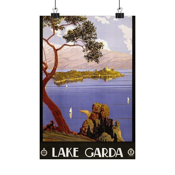 2801329210669299969_2048.jpeg Lake Garda – ENIT Italian National Tourist Board (1924) – Vintage Travel Poster Print