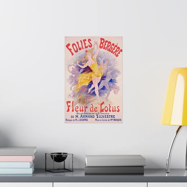 2831394005722974615_2048.jpeg Folies Bergère, Fleur de Lotus – Jules Chéret (1893) – Art Nouveau Poster Print