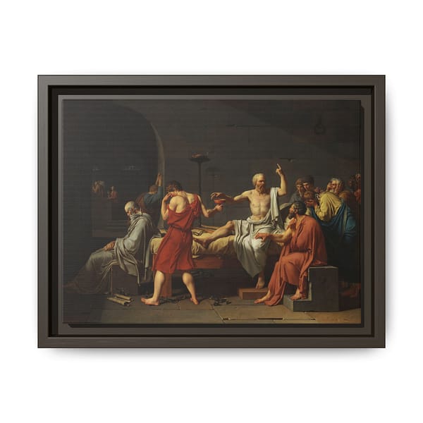 2865235041691691644_2048.jpeg The Death of Socrates – Jacques-Louis David (1787) – Classical Framed Canvas Print