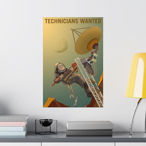 2893183271741661646_2048.jpeg Technicians Wanted – NASA Recruitment Ad – Space Age Poster Print