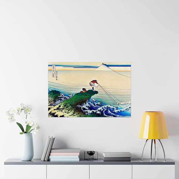 2918965150570613719_2048.jpeg Kajikazawa in Kai Province - Katsushika Hokusai (c. 1830) - Japanese Woodblock Poster Print