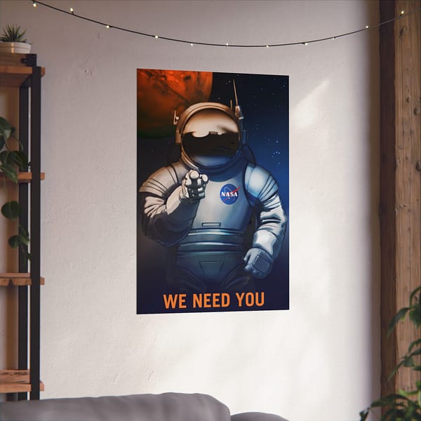 2931764550409064318_2048.jpeg We Need You – NASA Recruitment Ad – Space Age Poster Print