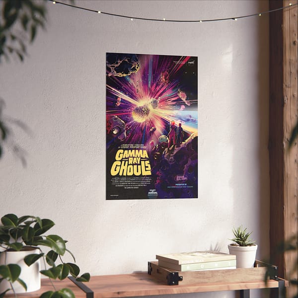 3001687210061109996_2048.jpeg Gamma Ray Ghouls - A Radiating Thriller of Cosmic Proportions! - NASA (2021) - Space Age Poster Print