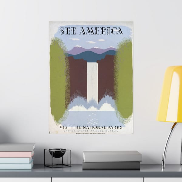 3064237547611887353_2048.jpeg See America, Visit the National Parks – Works Progress Administration (c. 1930s) – Vintage Travel Poster Print