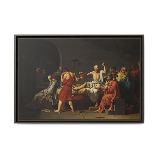 3088407824953169197_2048.jpeg The Death of Socrates – Jacques-Louis David (1787) – Classical Framed Canvas Print