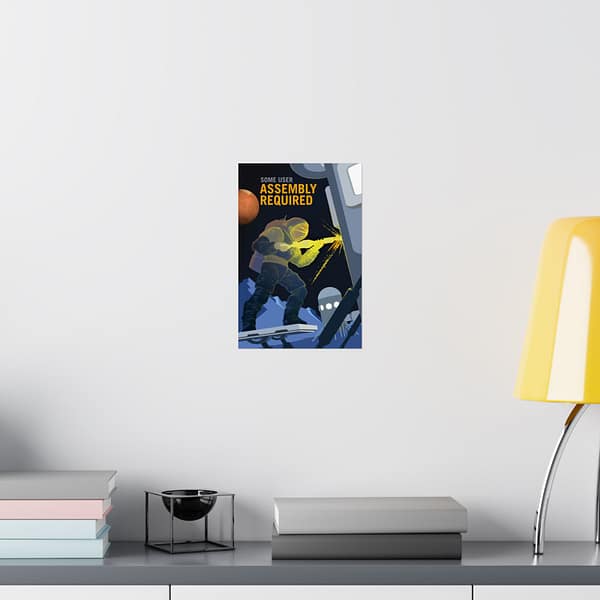 3096246058151964447_2048.jpeg Some User Assembly Required – NASA Recruitment Ad – Space Age Poster Print