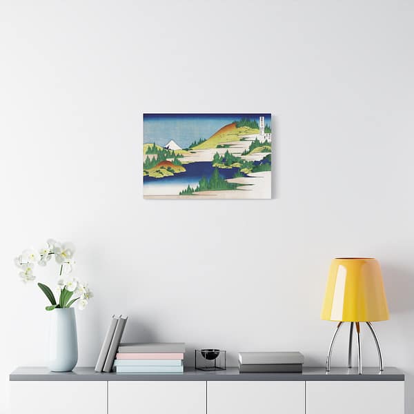 3098571997407859612_2048.jpeg The Lake at Hakone in Sagami Province - Katsushika Hokusai (c. 1830) - Japanese Woodblock Canvas Print