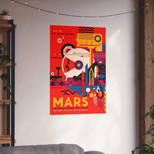 3126438958490317090_2048.jpeg Mars - Multiple Tours Available - NASA Travel Ad (2018) - Space Age Poster Print