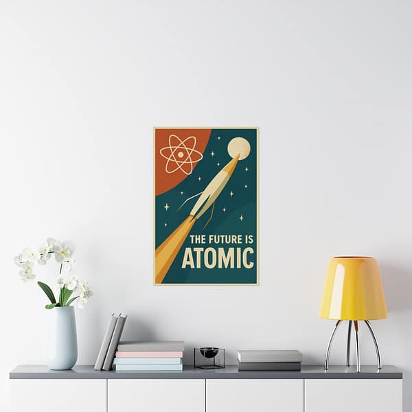 3150073398581684763_2048.jpeg The Future Is Atomic – LUNE Original – Space Age Poster Print