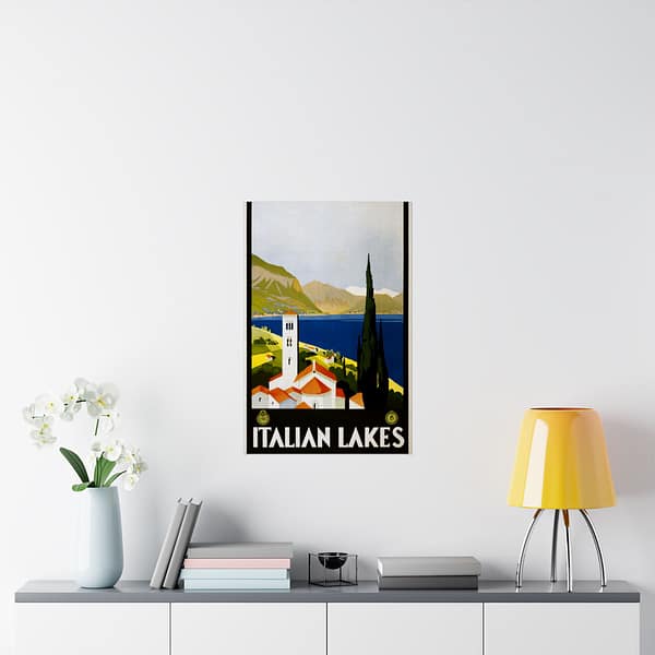 3162138378305040919_2048.jpeg Italian Lakes – ENIT Italian National Tourist Board (c. 1930) – Vintage Travel Poster Print