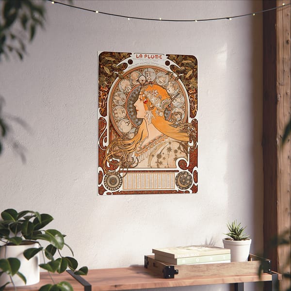 3236723450328523494_2048.jpeg Zodiaque, La Plume - Alphonse Mucha (ca. 1896-1897) - Art Nouveau Poster Print