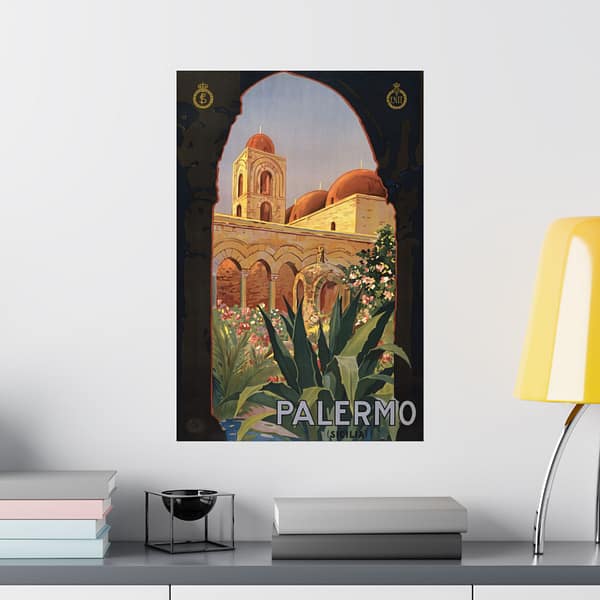 3309778201384614210_2048.jpeg Palermo, Sicilia (Sicily) – ENIT Italian National Tourist Board (c. 1920) – Vintage Travel Poster Print