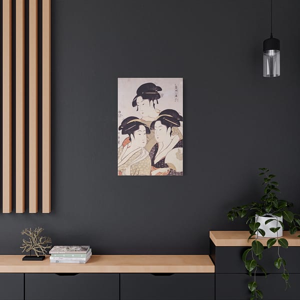 3427225599818816228_2048.jpeg Three Beauties of the Present Day - Kitagawa Utamaro (c. 1792-93) - Japanese Woodblock Canvas Print