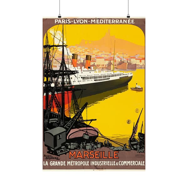 3427543222959760419_2048.jpeg Marseille, La Grande Metrople Industrielle & Commerciale – Roger Broders (c. 1922) – Vintage Travel Poster Print