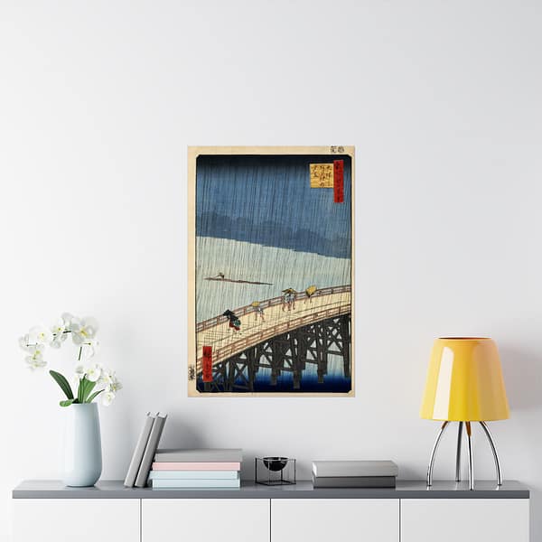 3435481957828075723_2048.jpeg Sudden Shower over Shin-Ōhashi Bridge and Atake – Utagawa Hiroshige (1857) – Japanese Woodblock Poster Print