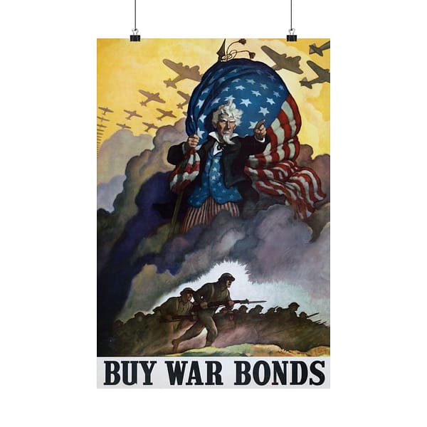 3451166020430251865_2048.jpeg Buy War Bonds - Newell Convers Wyeth (1942) - Patriotic WWII Poster Print