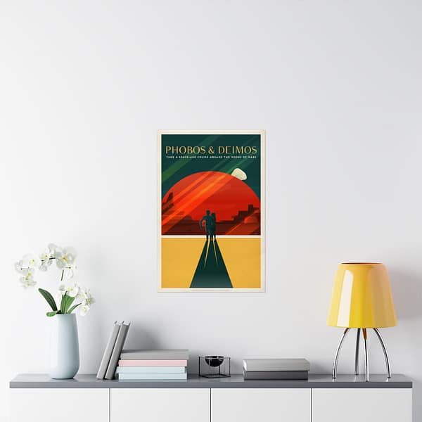3479385300872861873_2048.jpeg Phobos and Deimos - Take a Space-Age Cruise Aboard the Moons of Mars - NASA Travel Ad (2015) - Space Age Poster Print