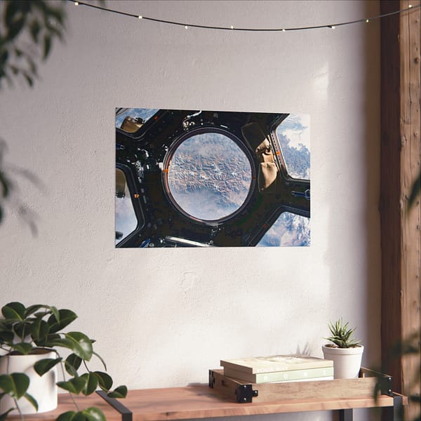 3552026167306810479_2048.jpeg Earth view from the cupola onboard the International Space Station - NASA (2015) - Space Age Poster Print