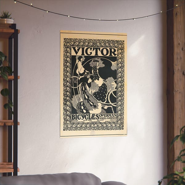 355777228110528915_2048.jpeg Victor Bicycles ad – William Henry Bradley (c. 1896) – Art Nouveau Poster Print