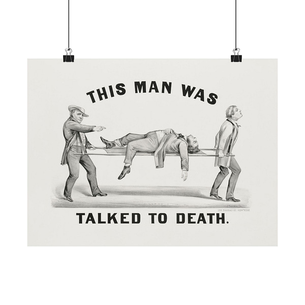 3576617697964424808_2048.jpeg This Man Was Talked to Death - John Cameron (1873) - Vintage Art Poster Print
