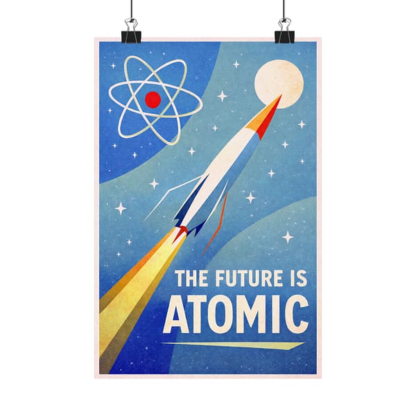 3631796183615075049_2048-1.jpeg The Future Is Atomic – LUNE Original – Space Age Poster Print