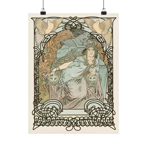 3647780344328916732_2048.jpeg Ilsee, Princesse de Tripoli - Alphonse Mucha (1897) - Art Nouveau Poster Print