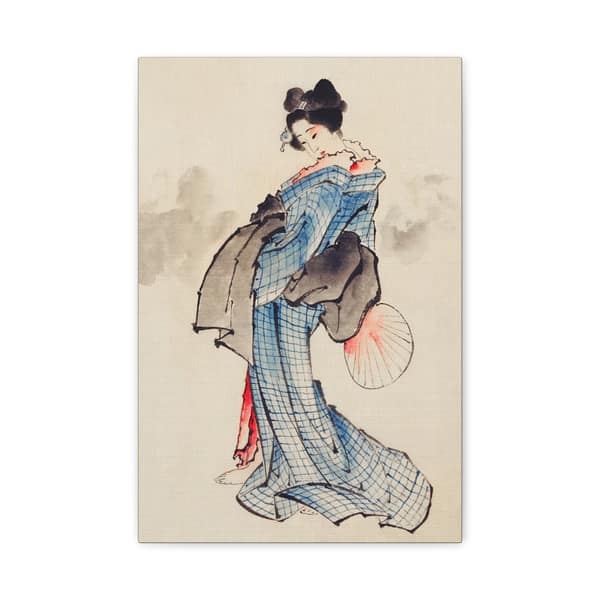 3659300769201679367_2048.jpeg Woman Holding a Fan - Katsushika Hokusai (1830) - Japanese Woodblock Canvas Print