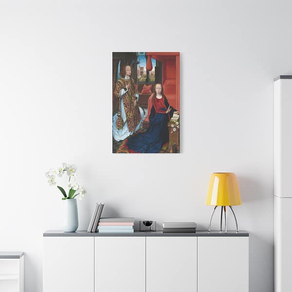 3716419705928588602_2048.jpeg The Annunciation (Clugny version) – Hans Memling (c. 1465-1475) – Classical Renaissance Canvas Art