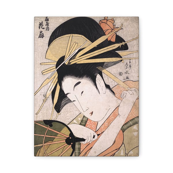 3721789310961645467_2048.jpeg The Courtesan Hanaogi of the Ogiya – Ichirakutei Eisui (c. 1798) – Japanese Woodblock Canvas Print