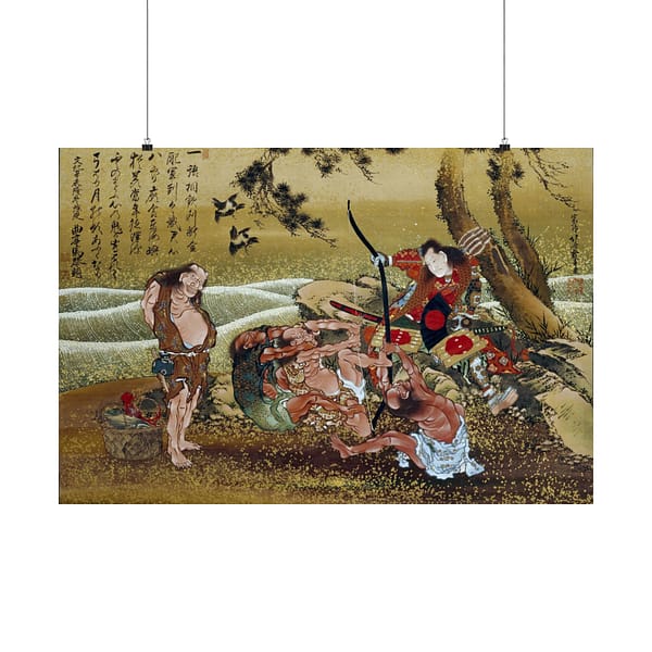 3731891487008950862_2048.jpeg Tametomo and the inhabitants of Onoshima Island – Katsushika Hokusai (1811) – Japanese Woodblock Poster Print