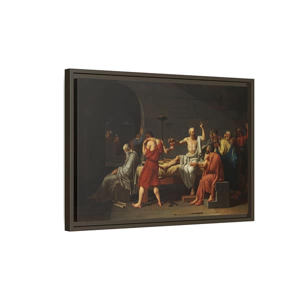3775115043878823648_2048.jpeg The Death of Socrates – Jacques-Louis David (1787) – Classical Framed Canvas Print