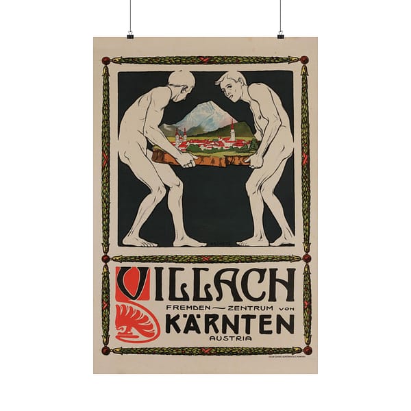 3868780759244264102_2048.jpeg Villach, Kärnten (Carinthia) – Pietro A. Sencig (c. 1900s) – Art Nouveau Poster Print