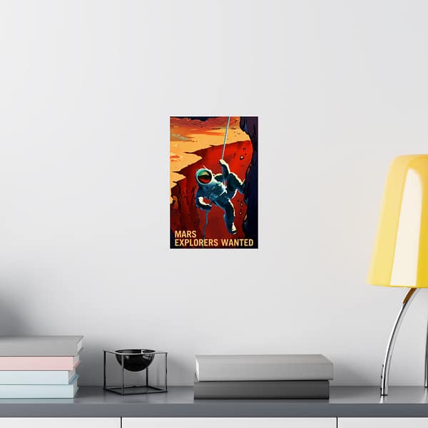 3890911606436500569_2048.jpeg Mars Explorers Wanted – NASA Recruitment Ad – Space Age Poster Print