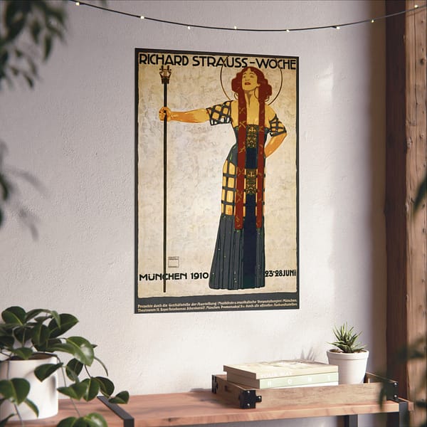 3933515076329657262_2048.jpeg Richard Strauss-Woche opera, Munich – Ludwig Hohlwein (1910) – Art Nouveau Poster Print
