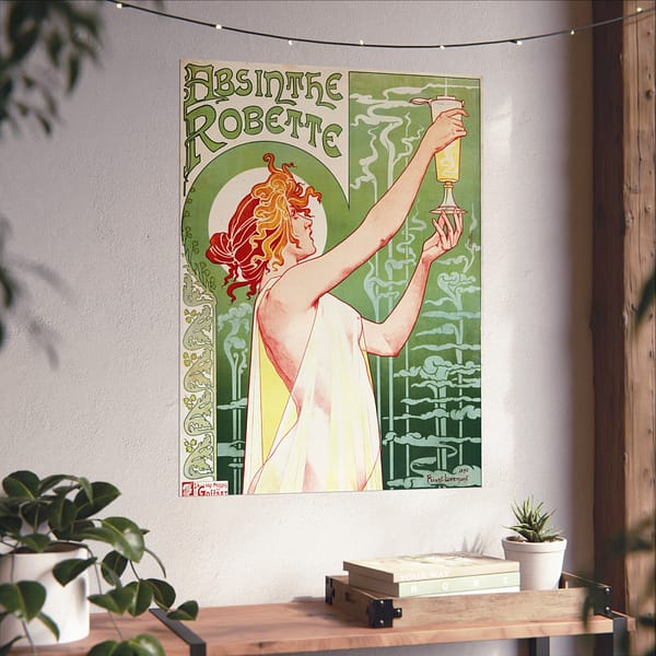 3964259059503085219_2048.jpeg Absinthe Robette ad – Henri Privat-Livemont (1896) – Art Nouveau Poster Print