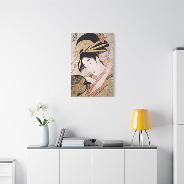 4045198221888636968_2048.jpeg The Courtesan Hanaogi of the Ogiya – Ichirakutei Eisui (c. 1798) – Japanese Woodblock Canvas Print