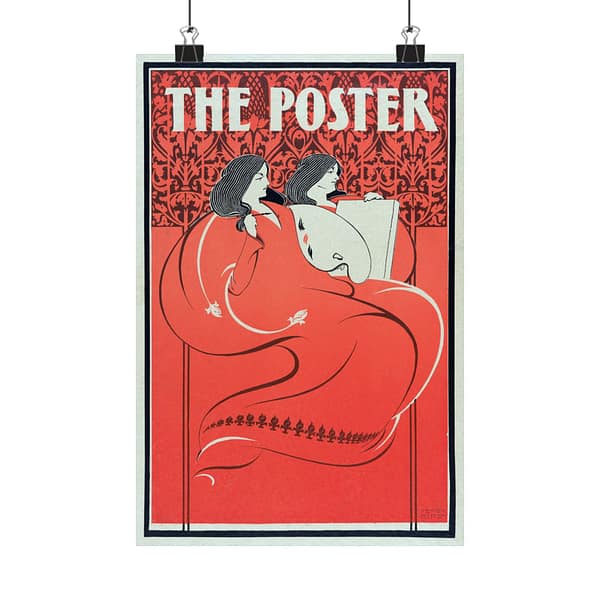 4108630625966102094_2048.jpeg The Poster, Miss Art and Miss Litho – Elisha Brown Bird (1896) – Art Nouveau Poster Print