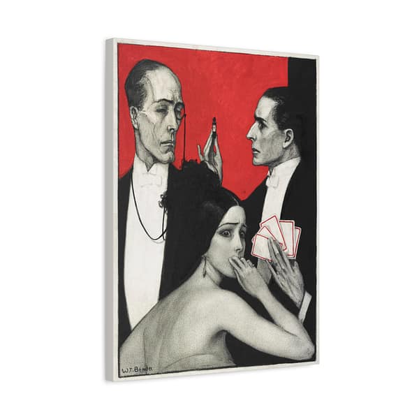 4159278977538116931_2048.jpeg See, Jack, he said, his manner wild and delirious - Wladyslaw Theodore Benda (1922) - Art Deco Canvas Print
